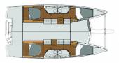 Catamaran Fountaine Pajot Lucia 40 Layout